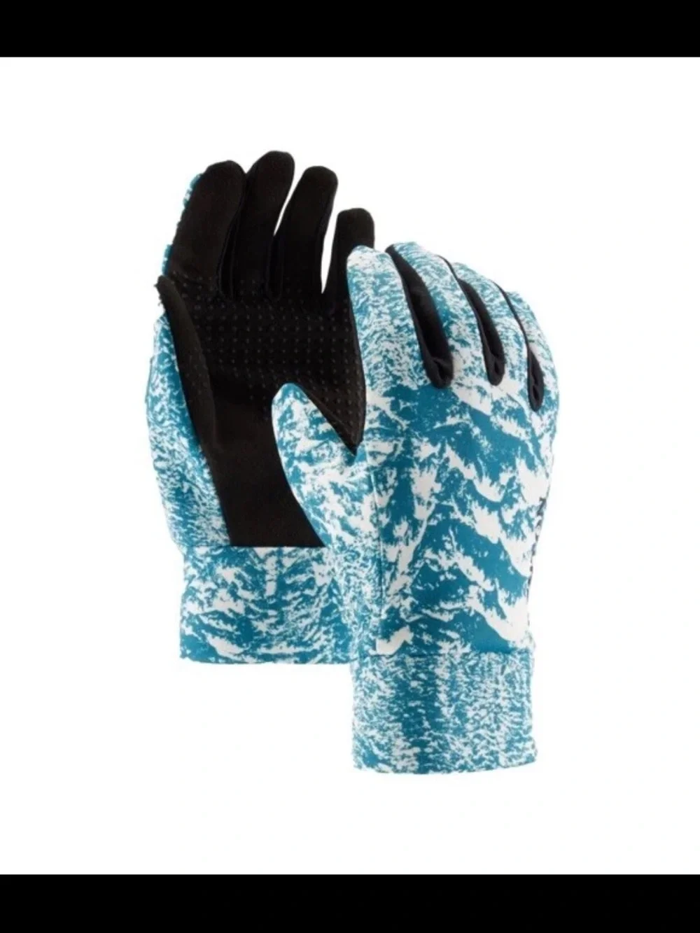 NWT Burton Aqua & White Touchscreen Liner Gloves Sz S 6-7 $30